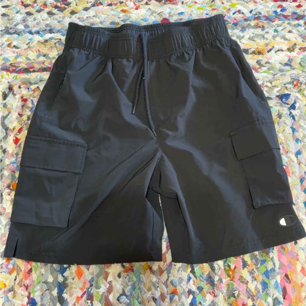 Men’s Champion Black Cargo Shorts